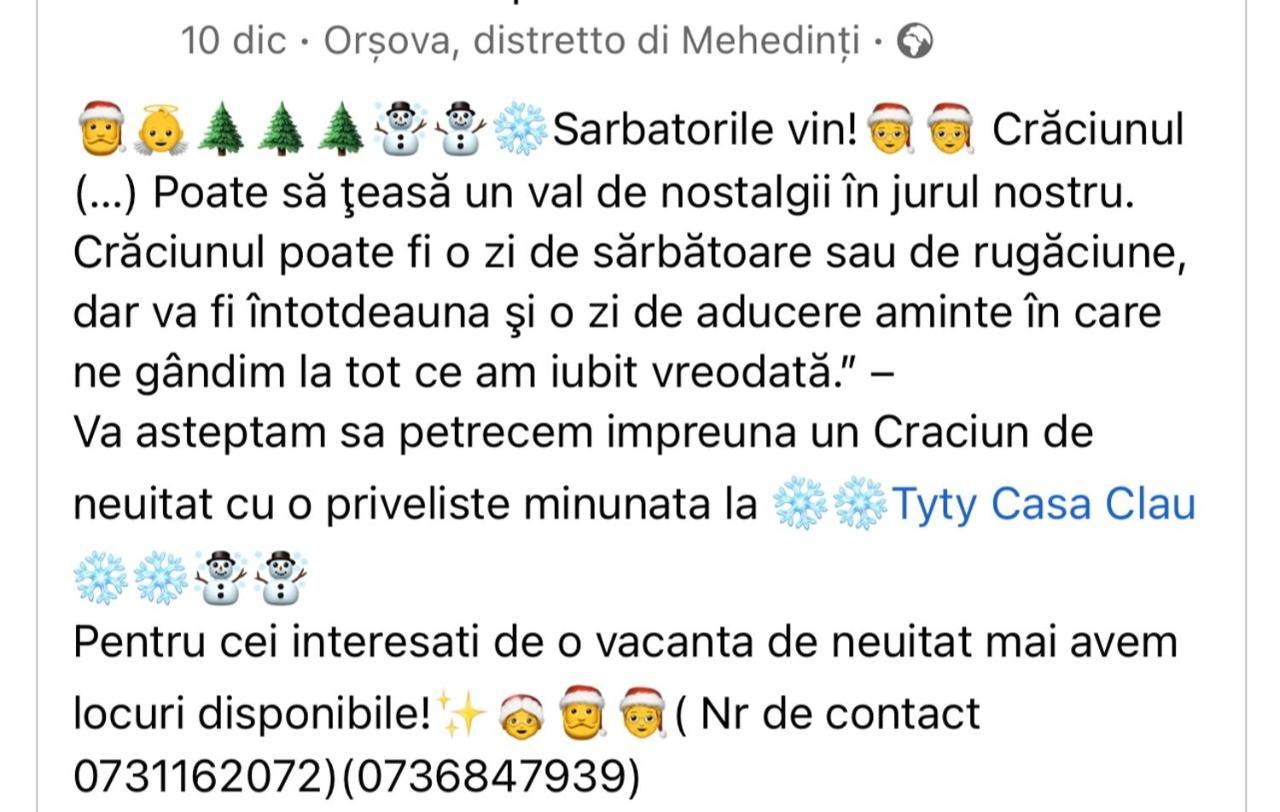 Casa Clau Cazare Orşova Exteriér fotografie